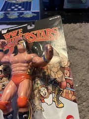 WWE Mattel LJN SUPERSTARS ULTIMATE WARRIOR Figure CHASE BLACK CARD wwf hasbro