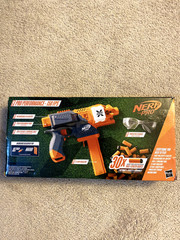Nerf Pro Stryfe X Dart Blaster: Battery, 30 HL Darts, Magazine, Glass & Charger.