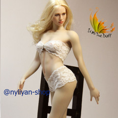 UANDD 1/6 No Finger Bone Seamless Small Bust Body 12″ Female Figure Fit OB Head