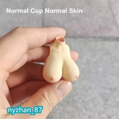 1:12 Big Bust Breast Cover Replacement Model Fit 6” Female Action Figure Doll