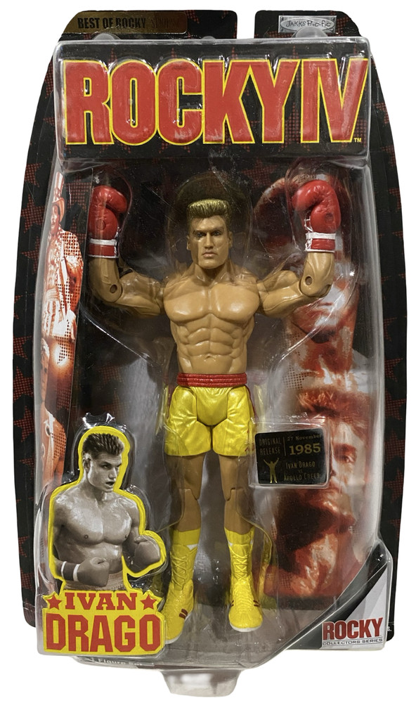 Rocky IV 4 Ivan Drago in Fight Gear Figure JAKKS Pacific NEW Dolph Lundgren 2007