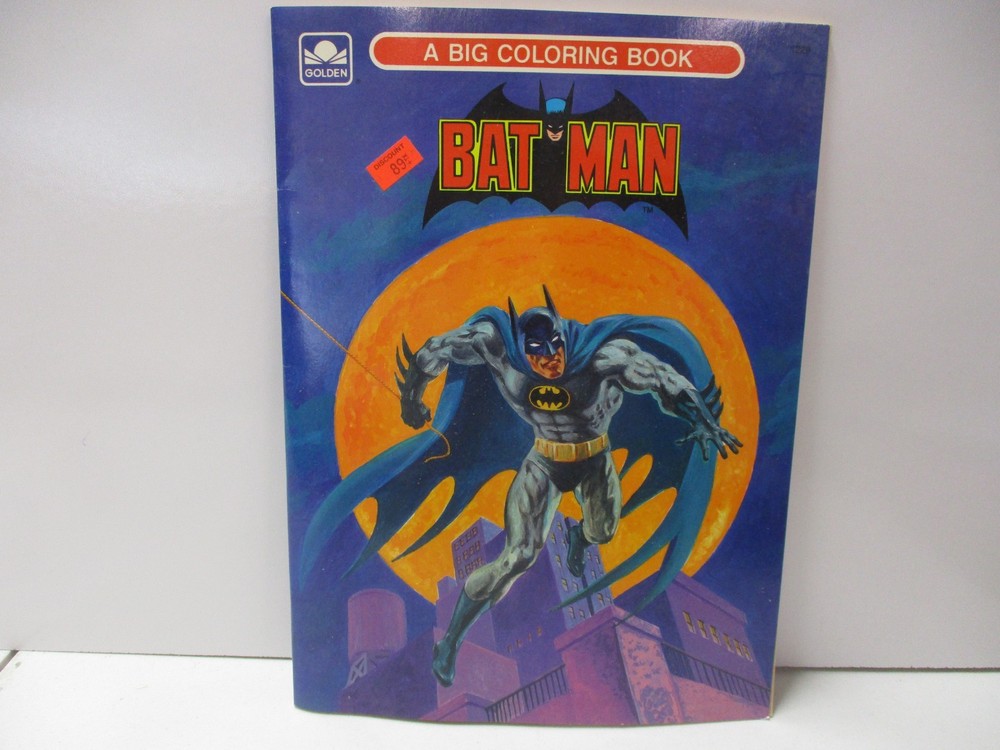 1989 Golden Batman Big Coloring Book