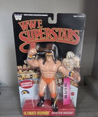 WWE LJN MATTEL SUPERSTARS ULTIMATE WARRIOR 8″ ACTION FIGURE BLACK CARD SHIPS NOW