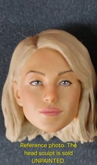 SYDNEY SWEENEY HEAD SCULPT UNPAINTED 1/12 1/10 1/6