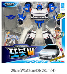 YOUNG TOYS TOBOT W Hyundai KONA Electric Robot Car 3 Types Led Action Figure