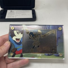 Disney Mickey Mouse Through The Years 1938 24 Kt Gold Card Brave Little Tailor