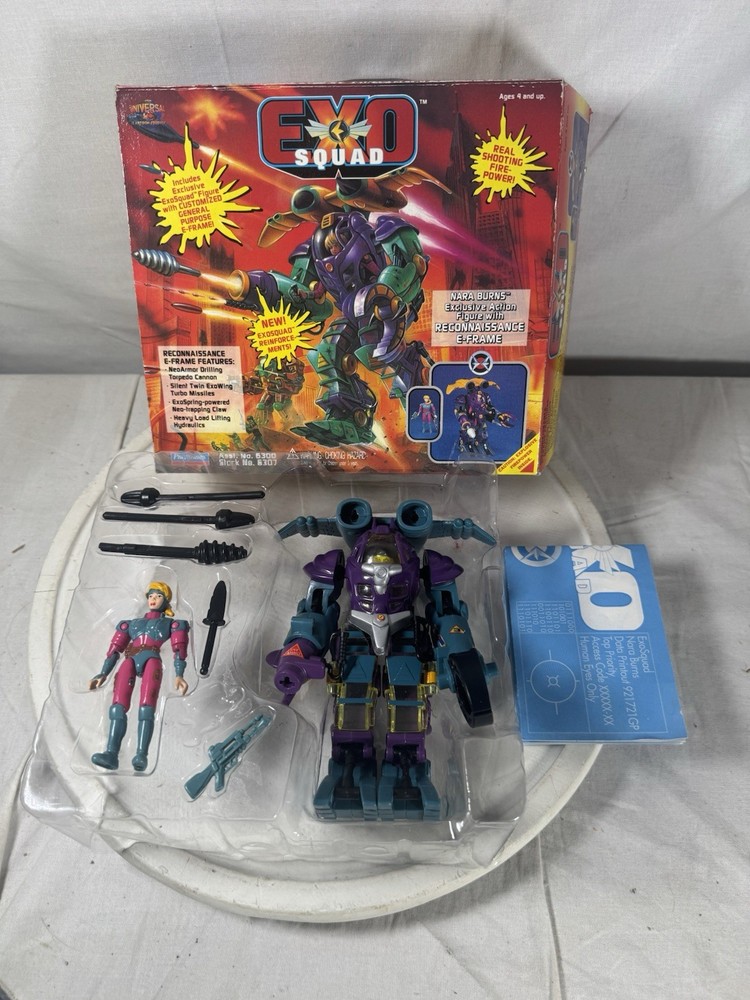 1995 Playmates Exo Squad Nara Burns Exclusive Reconnaissance E-Frame In Box