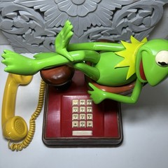 Vintage Kermit the Frog 1983 Telephone Rare Jim Henson Landline UNTESTED