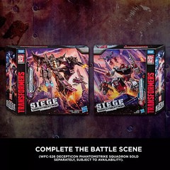Hasbro Transformers WFC-S27 Skywarp Phantomstrike Squadron 4 Pack Set In Hand