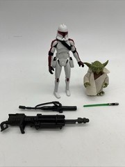 STAR WARS THE CLONE WARS YODA CLONE TROOPER JEK 2 PACK ANIMATED 2009 COMPLETE