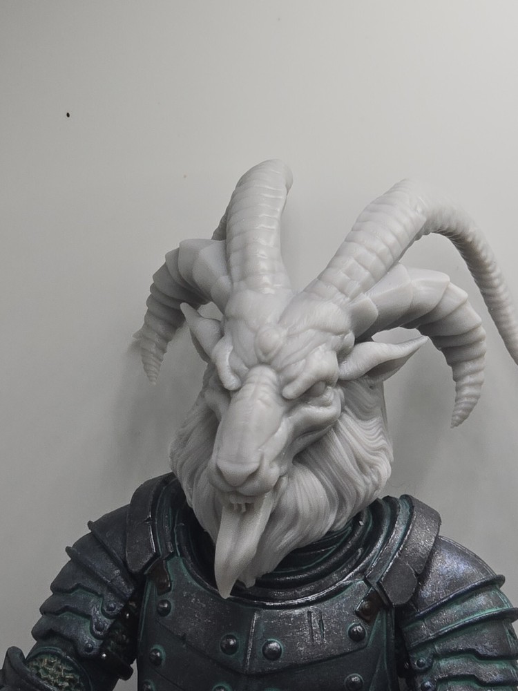 3d Printed EVIL GOAT 1.0 Headsculpt For Mythic Legions 1/12 figure