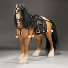 Mrz 1/6 Shire Horse Model Simulation Animal Steed Ornament Mount Toys Collection
