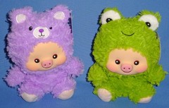 Pig in Costume-PLUSH Cow-Bear-Frog-Chick-Rabbit-Elephant-Vinyl Face-Soft Body-NW