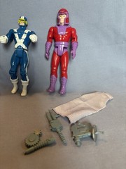 1990’S LOT OF 6 TOY BIZ MARVEL X-MEN ACTION FIGURES Iceman Banshee Sabretooth