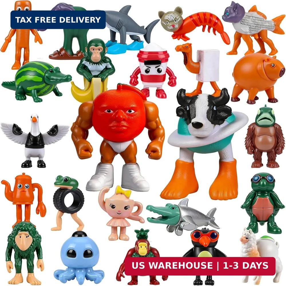 24PCS Italian Brainrot Steal a Brainrot Toys, Brain Rot Toys, Tralalero Tralala