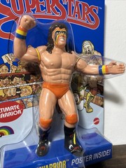 WWE LJN MATTEL SUPERSTARS ULTIMATE WARRIOR 8″ ACTION FIGURE BLUE CARD SHIPS NOW