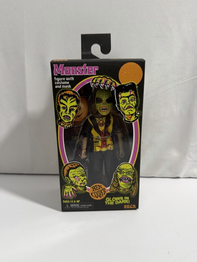 NECA Ben Cooper Glow In Dark Costume Kid Monster Phantom 5.5” Action Figure New