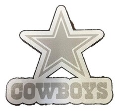 Dallas Cowboys Grey Logo Sign | 3D Printed NFL Football Desk & Wall Display