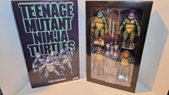 2018 SDCC EXCLUSIVE NECA 1990 MOVIE TMNT 4 FIGURE SET US SELLER BRAND NEW
