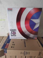 US Marvel Legends Captain America 75th Anniversary 1:1 Metal Shield Prop In BOX