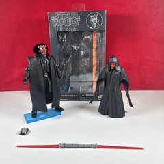 Star Wars Black Series 6” #02 Darth Maul TRI-LOGO Complete w/Custom Cape & Stand