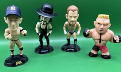 2014 Lot of 3 WWE 3.5″ Bobblestars Figures (Loose) – Cena, CM Punk, Undertaker