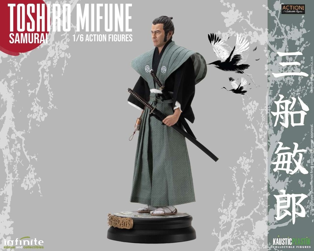 Toshiro Mifune Samurai Action Figure PVC 1/6 30cm Infinite Statue