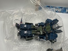 Transforming Toy Semi Truck Blue & Green #3 TRANSFORMER Warbotron Robot Off Road