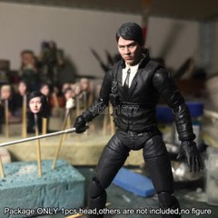 Premium 1/18 The Expendables Jet Li Head Sculpt Male Head For 3.75″ Figure