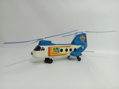 Helicopter Resgate CHiPs California Highway Patrol Glasslite Brazil Vintage 80 s