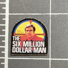 The Six Million Dollar Man Replacement Replica Uniform Badge Patch Lot of 2 READ