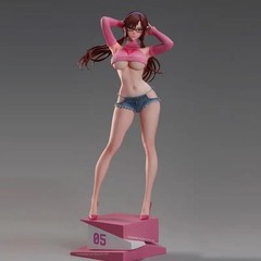 Anime Figure Inspired by Makibo Summer Girlfriend 30cm PVC Model Doll Unbranded