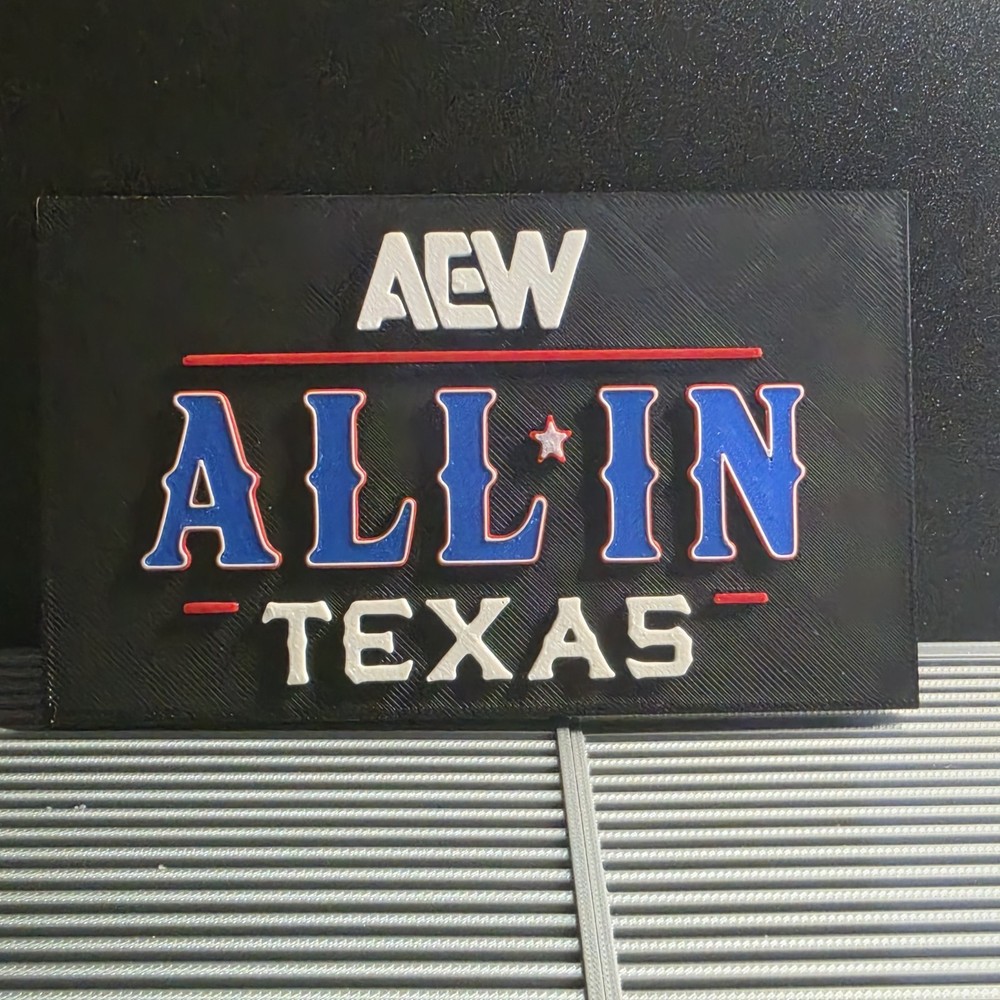 AEW Jazwares AEW All In Texas Logo Accessory