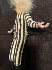 Vintage Beetlejuice Pull-String Talking and Head Spinning Doll 1989 Kenner 16″
