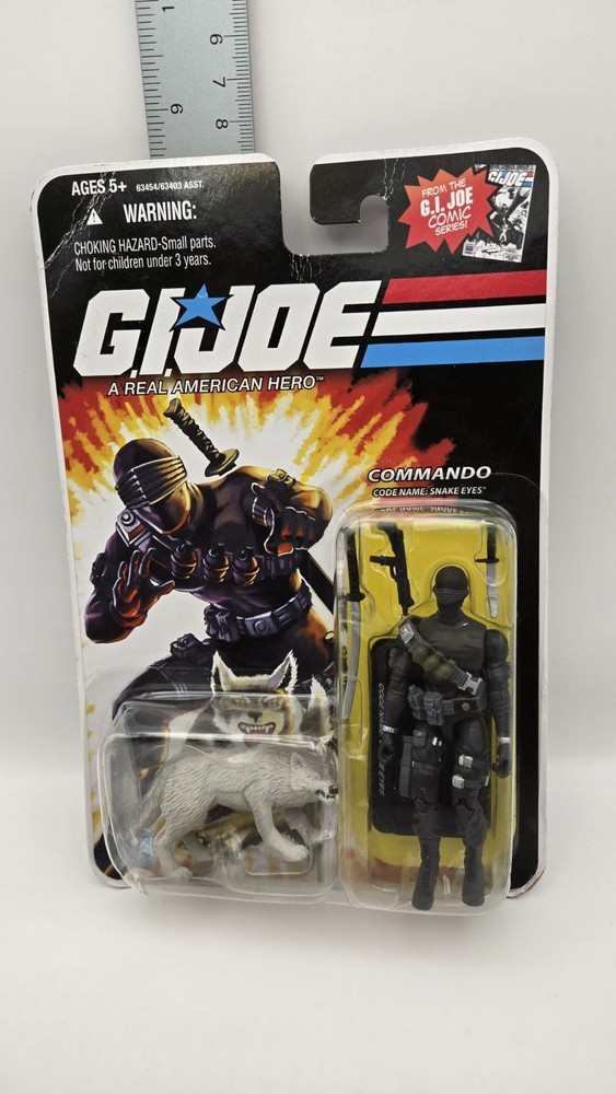 GI JOE SNAKE EYES COMMANDO w/ TIMBER 2008 COMIC SERIES *MOC