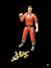 20 MINIATURE METAL GOLD COIN LOT 1:18 scale FIGURE DIORAMA ACCESSORY STAR WARS