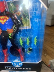 McFarlane Toys DC Multiverse Batman Superman Fusion Figure Distressed Box