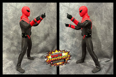 Custom 8″ Mego Scale SpiderMan Assassin Peter Parker Action Figure & Display Box