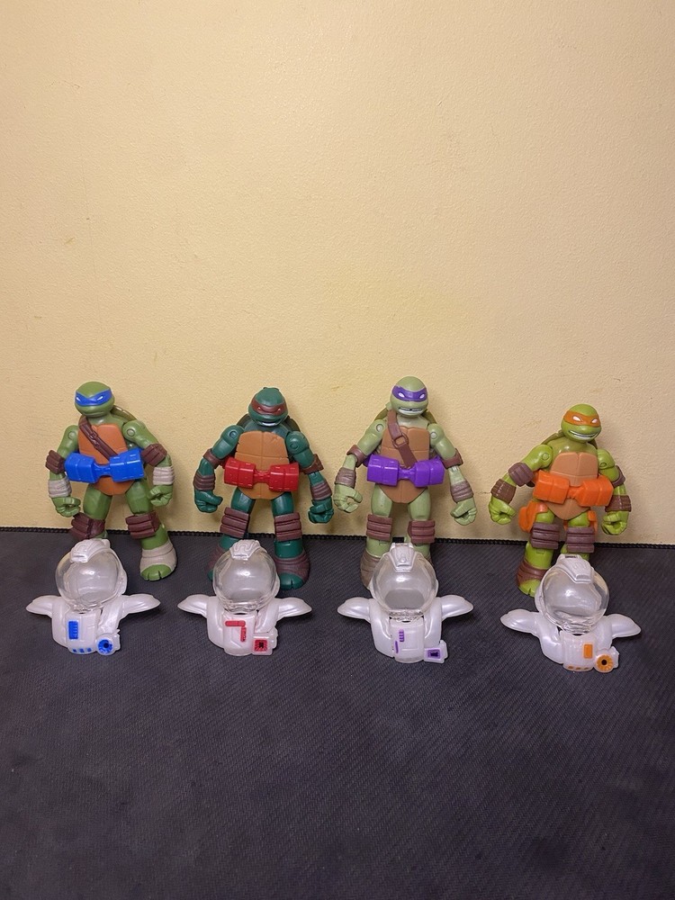 Teenage Mutant Ninja Turtles Dimension X TMNT Figure Lot of 4 – 2013 Playmates