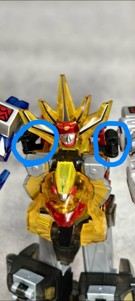 6 joints REPRO to fix SMP Gao KING Megazord MINIPla Wild Force Gaoranger MMPR