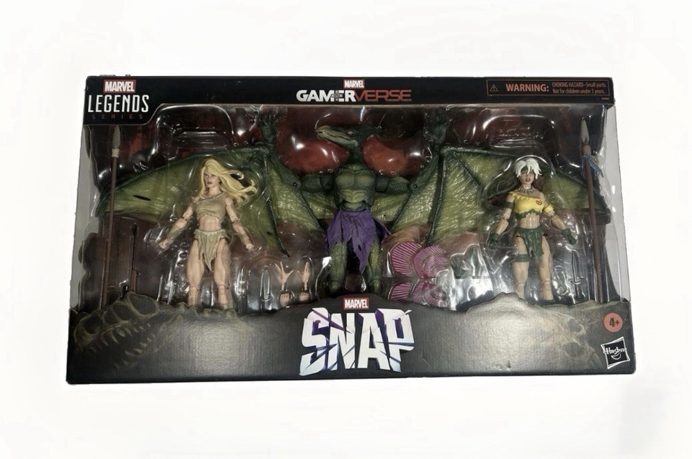 Savage Land 3 Pack SDCC Marvel Legends Gamer SNAP Rogue Shanna Sauron MISB USA