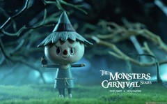 🌈AUTHENTIC Pop Mart H2W Labubu The Monsters Carnival Series Figure [Scarecrow]
