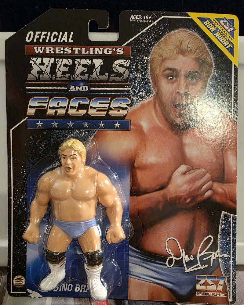 WWF WWE Heels And Faces Dino Bravo Zombie Sailor Toys Action Figure Wrestling