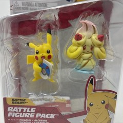 Jazwares Pokémon PIKACHU AND ALCREMIE Battle Ready Battle Figure Pack Valentine