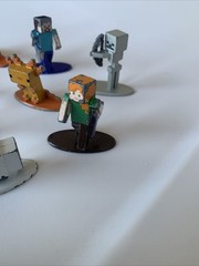 Minecraft Nano Metal Figures Jada Toys Metal Die Cast Mini figures Lot of 8