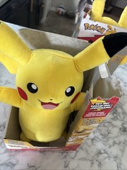 Pokemon Electric Charge Pikachu Plush Toy 30+ Reactions Light Sound & Motion