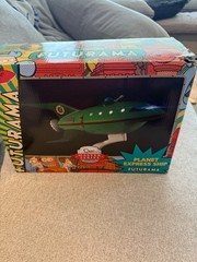 Futurama QMx Master Series, Light-Up Planet Express Ship Figure, with Box