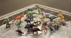 Toy Dinosaurs Lot Of 26 Hard Plastic Toys For Kids 2-9 Inch Small & Medium
