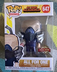 All For One Pop 647 – My Hero Academia Funko Pop! 2020 Vaulted + Protector