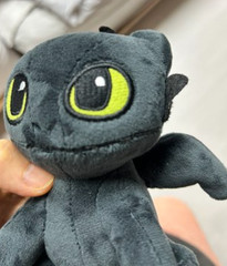 How To Train Your Dragon 3 Toothless 12cm Plush Doll Sitting Keyring